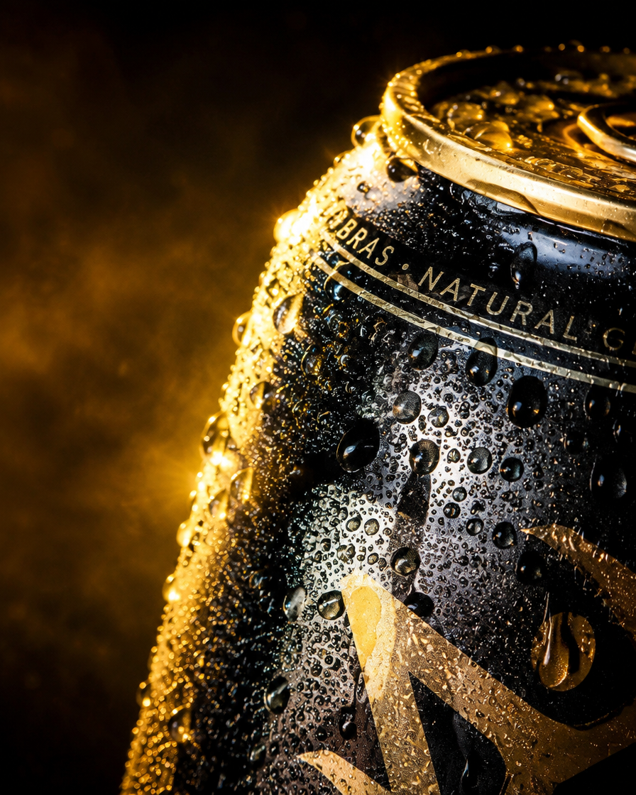 AI generated macro product image with condensation