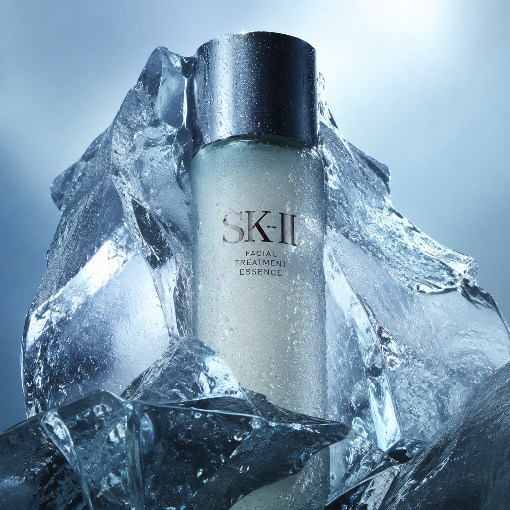 AI generated product shot with ice block