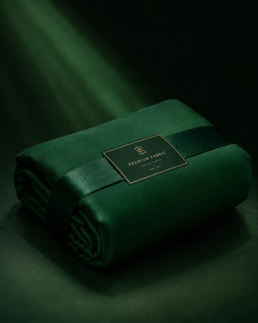 AI generated fabric packaging product shot