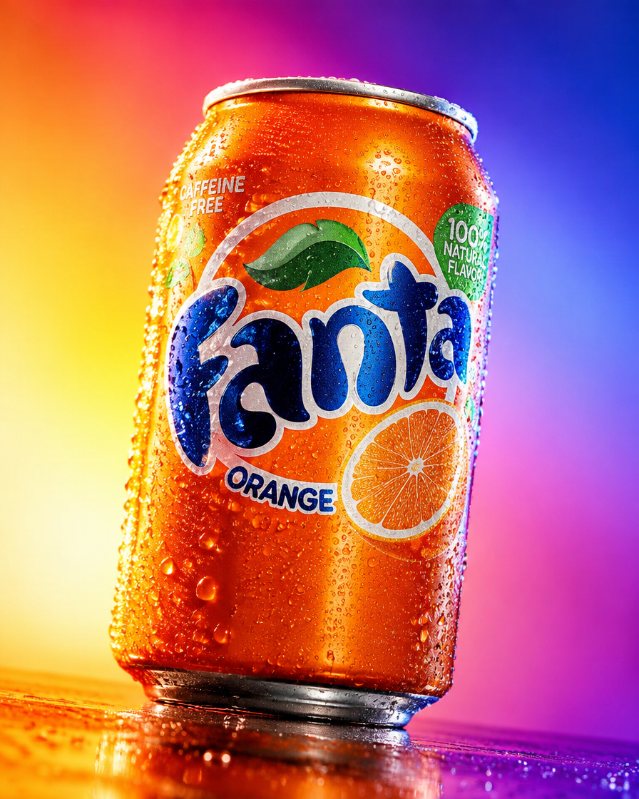 AI generated chilled can product shot